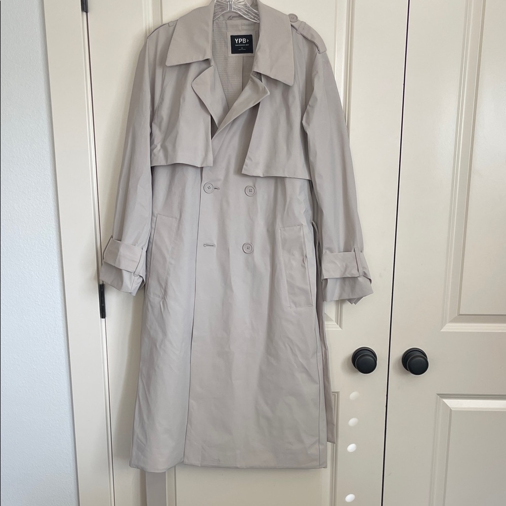 YPB Women's Classic Tan Trench Coat.  New w/o tags